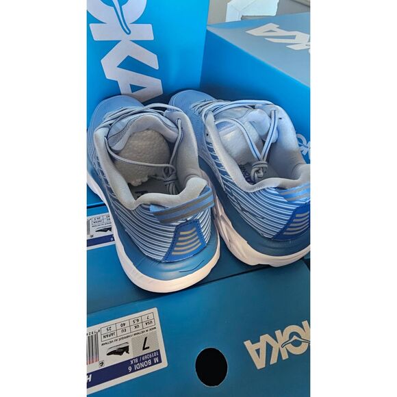 Hoka MEN\'S Hoka One One Bondi 6 blue Mesh. Size 8.5 New in box main image 5